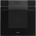 Духовой шкаф Smeg/ Духовой шкаф Smeg, 26 функций, 150 автоматических программ, СВЧ, пар, очистка VaporClean, дисплей, сенсорное управление, термощуп, таймер, 4 стекла в дверце, полезный объем 68 л, цвет черный