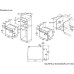 Шкаф духовой газовый MAUNFELD/ Шкаф духовой газоэлектрический, 60 л, 4 режима, тир очистки: гидролизная, электрический гриль, таймер, газ контроль, цвет: черный, цвет фурнитуры: матовое золото