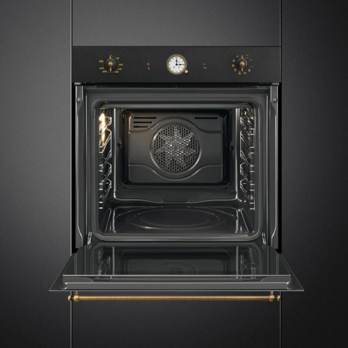 Встраиваемый духовой шкаф SMEG/ Встраиваемый духовой шкаф SMEG, 60 см, Coloniale, 50-260 градусов, часы/таймер, галогенная подсветка, 9 режимов, поворотные переключатели Coloniale, пиролиз, автоматическое отключение, петли Soft Close, полезный объем 65 л, Встраиваемый духовой шкаф SMEG/ Встраиваемый духовой шкаф SMEG, 60 см, Coloniale, 50-260 градусов, часы/таймер, галогенная подсветка, 9 режимов, поворотные переключатели Coloniale, пиролиз, автоматическое отключение, петли Soft Close, полезный объем 65 л,