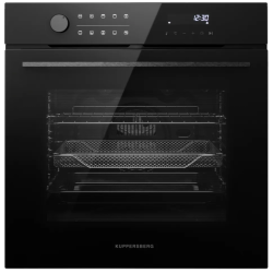 Духовой шкаф Kuppersberg/ Духовой шкаф Kuppersberg, High-Tech, 73 л, комбинированное управление, дисплей, таймер, 10 режимов, макс. температура 250 градусов, гриль, телескопические направляющие (на 1 уровень), энергоэффективность А, цвет черный, цвет фурн