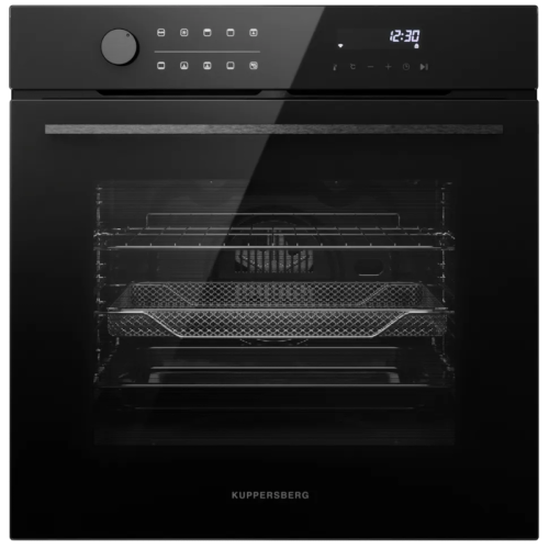 Духовой шкаф Kuppersberg/ Духовой шкаф Kuppersberg, High-Tech, 73 л, комбинированное управление, дисплей, таймер, 10 режимов, макс. температура 250 градусов, гриль, телескопические направляющие (на 1 уровень), энергоэффективность А, цвет черный, цвет фурн
