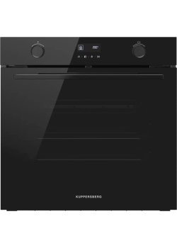 Духовой шкаф Kuppersberg/ Духовой шкаф Kuppersberg, High-Tech, 72 л, дисплей, поворотное/сенсорное управление, таймер, макс. температура 280 градусов, 11 режимов, гриль, разморозка, гидролизная очистка, телескопические направляющие (на 1 уровень), энергоэ