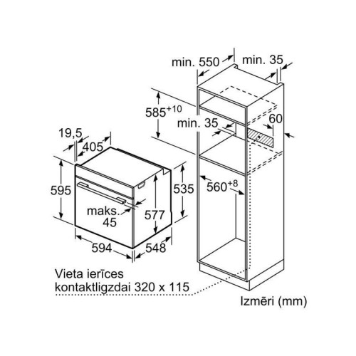 Духовой шкаф Электрический/ Духовой шкаф Электрический Bosch HBG7721B1 черный