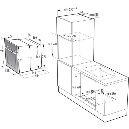 Духовой шкаф Gorenje/ Духовой шкаф Gorenje BOS67372CLI Classico, полезный объем 77 л, механическое управление, 3 съемных стекла + термослой, динамическая система охлаждения, плавное открывание дверцы, максимальная температура 300 °C, телескопические напра