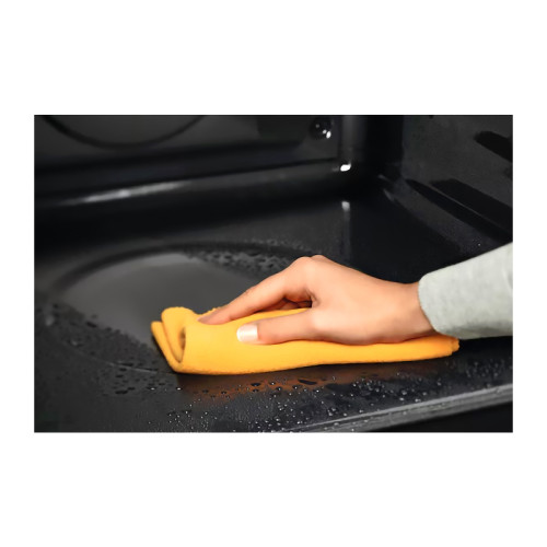 Встраиваемый духовой шкаф/ Встраиваемый духовой шкаф с паром, 60 см, паровая очистка, 72 л, 8 режимов,цвет-черное стекло,направляющие проволочные + телескопические (1 уровень)