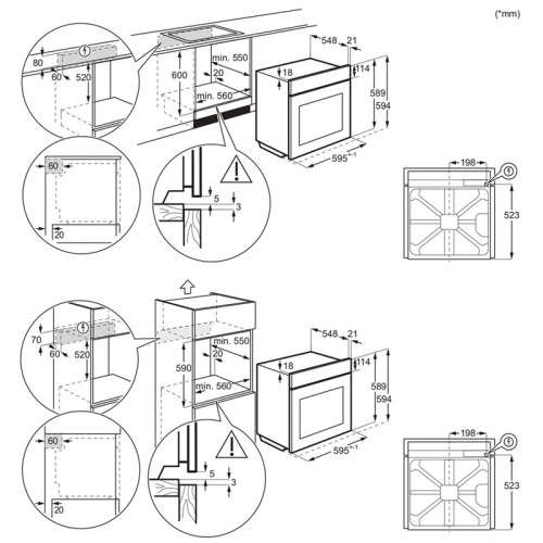 Встраиваемые электрические духовки ELECTROLUX/ Встраиваемые электрические духовки ELECTROLUX EOD4P57H Электрический духовой шкаф  с конвекцией, приготовление на пару, объем 72 л, автопрограммы, очистка пиролитическая, 3 стекла в дверце, направляющие прово