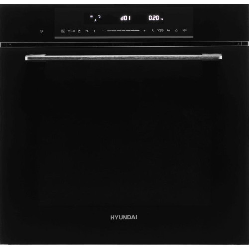 Духовой шкаф Электрический/ Духовой шкаф Электрический Hyundai HMEO 6780 BG черное стекло/серебристый