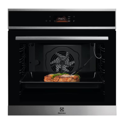 Встраиваемый духовой шкаф/ Электрический духовой шкаф с конвекцией, сенсорное управление,объем 72 л, 11 режимов, автопрограммы, очистка пиролитическая, 3 стекла в дверце, направляющие проволочные+Телескопические направляющие TR2LV, термощуп,нержавеющая ст