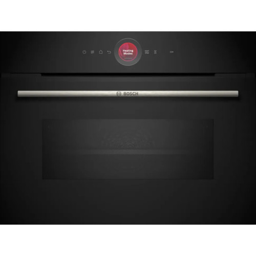 Встраиваемая электрическая духовка BOSCH/ Встраиваемая электрическая духовка BOSCH CMG7241B1 Компактная духовка с микроволновой печью и 16 типами нагрева, 45.5x59.5x54.8 см, 45л, дисплей,инвертор,SoftClose и SoftOpen, Bosch Assist, черный