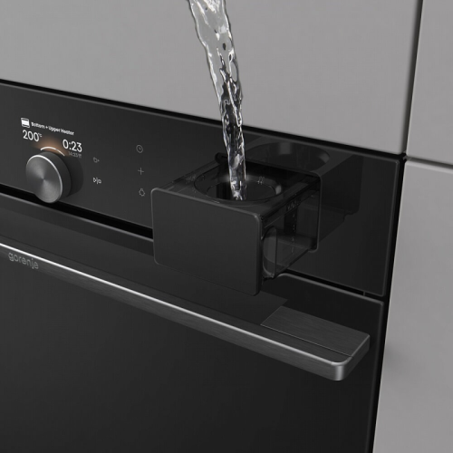 Встраиваемая электрическая духовка Gorenje/ Встраиваемая электрическая духовка Gorenje, объем 77 л, макс. температура 230 градусов, сенсорное/поворотное управление, Wi-Fi, пар (FullSteam), сувид, AirFry, автоматические программы, телескопические направляю