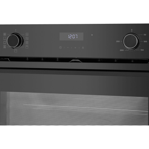 60 см, 72 л, 9 режимов, тип очистки: гидролизная, сенсорное управление, гриль, телескоп, 3 сеткла, черный цвет