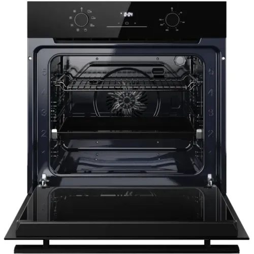 Духовой шкаф Kuppersberg/ Духовой шкаф Kuppersberg, High-Tech, 78 л, поворотное управление, дисплей, таймер, 8 режимов, макс. температура 310 градусов, телескопические направляющие (на 1 уровень), цвет черный, цвет фурнитуры черный