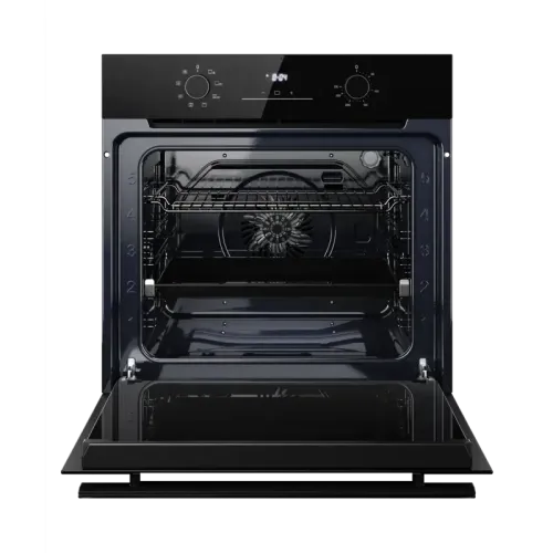 Духовой шкаф Kuppersberg/ Духовой шкаф Kuppersberg, High-Tech, 78 л, поворотное управление, дисплей, таймер, 8 режимов, макс. температура 310 градусов, телескопические направляющие (на 1 уровень), цвет черный, цвет фурнитуры черный