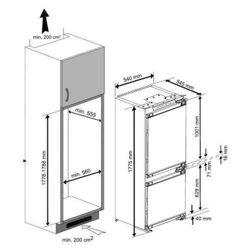Холодильник/ Холодильник Beko Diffusion BCNA275E2S 2-хкамерн. белый (7523020013) Холодильник/ Холодильник Beko Diffusion BCNA275E2S 2-хкамерн. белый (7523020013)