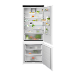 Встраиваемые холодильники  ELECTROLUX/ Холодильник комбинированный No Frost, встраиваемый, Размеры ВxШxГ [мм]: 1884x696x549, сенсорное управление с символьным дисплеем, Динамическая система охлаждения в холодильной камере, система охлаждения в морозильной