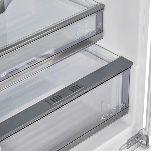 Встраиваемый холодильник MAUNFELD/ Встраиваемый холодильник MAUNFELD MBF177NFFWGR Inverter Встраиваемый холодильник MAUNFELD, объем 246 л, инверторный компрессор, No Frost, зона свежести, электронное управление, энергоэффективность А+, цвет белый