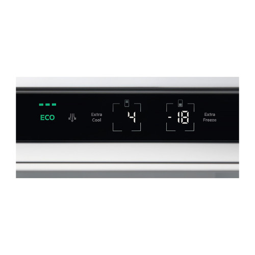 Встраиваемые холодильники  ELECTROLUX/ Холодильник комбинированный No Frost, встраиваемый, Размеры ВxШxГ [мм]: 1884x696x549, сенсорное управление с символьным дисплеем, Динамическая система охлаждения в холодильной камере, система охлаждения в морозильной