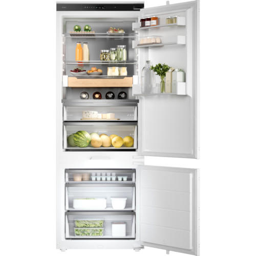 Встраиваемый холодильник ASKO/ Арт. 745989 ; Встраиваемый холодильник ASKO, 193 см, Dual NoFrost, объем 370 л (176+90+104), металлическая задняя стенка, слайдерное крепление, TFT дисплей, Wi-Fi, ночной режим, автоматический контроль влажности, телескопиче