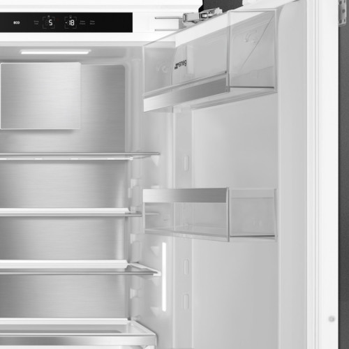 Встраиваемый холодильник Smeg/ Встраиваемый холодильник Smeg, объем 244 л (182+62), полный No Frost, жесткое крепление, LCD-дисплей, инверторный компрессор, энергоэффективность D