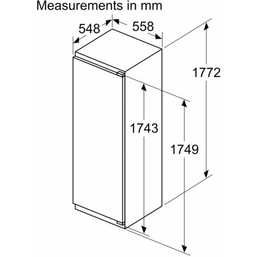 Холодильник/ Холодильник Bosch KIL82VFE0 1-нокамерн. белый