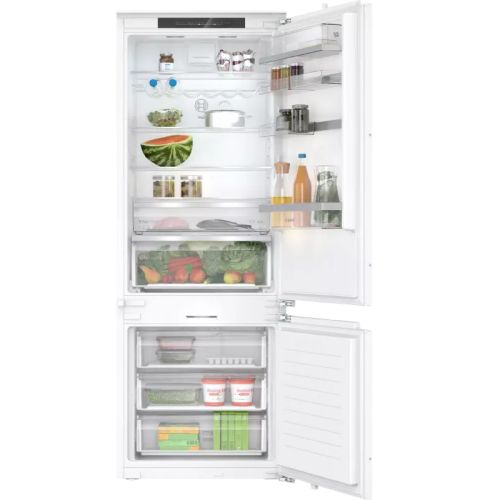 Встраиваемый холодильник BOSCH/ Встраиваемый холодильник BOSCH KBN96ADD0 Serie 6, Встраиваемый холодильник, Home Connect, 1935 x 708 x 548 мм,  техника плоских шарниров, SN-ST, Объем 284 (186+98)л, NoFrost в морозильном отделении, LED-освещение, BigBox, F