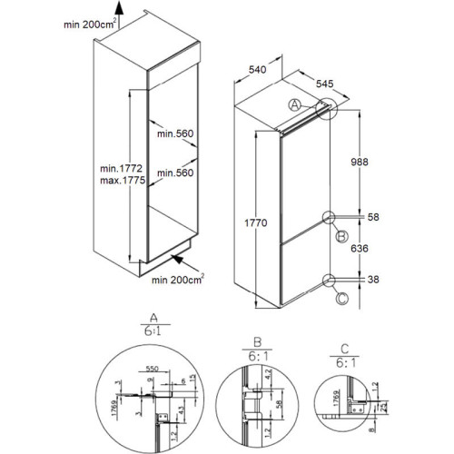 Холодильник встраиваемый HOMSair/ Холодильник встраиваемый HOMSair FB177SW Inverter, DeFrost, полезный объем холодильной камеры 197 л, полезный объем морозильной камеры 76 л, дисплей, электронное управление, LED освещение, инверторный компрессор, R600A, э Холодильник встраиваемый HOMSair/ Холодильник встраиваемый HOMSair FB177SW Inverter, DeFrost, полезный объем холодильной камеры 197 л, полезный объем морозильной камеры 76 л, дисплей, электронное управление, LED освещение, инверторный компрессор, R600A, э