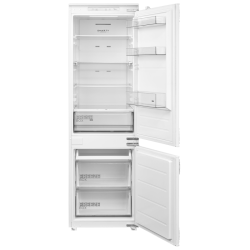 Встраиваемый холодильник MIDEA/ Встраиваемый холодильник MIDEA, Full No Frost, полезный объем 274 л, инверторный компрессор, электронное управление, внешний цифровой дисплей, Multi-Air-Flow, режим Standby, складная полка, зона контроля влажности, режим су