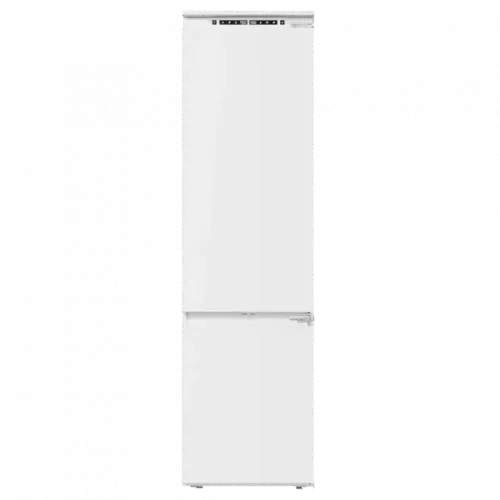 Холодильник встраиваемый MAUNFELD/ Холодильник встраиваемый MAUNFELD,  объем 285 л, полезный объем 281 л, стандартный компрессор, NoFrost, электронное управление, LED освещение, перенавешиваемые двери, морозильная камера внизу, дисплей, энергоэффективност