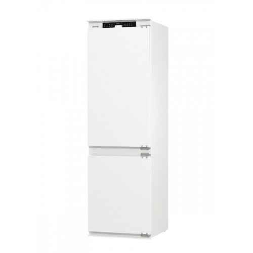 Встраиваемый холодильник Gorenje/ Встраиваемый холодильник Gorenje, полезный объем 243 л, электронное управление, цифровой дисплей, NoFrost Dual, Multiflow 360, LED освещение, слайдерное крепление, инверторный компрессор, энергоэффективность А+, уровень ш