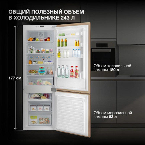 Холодильник/ Холодильник Hyundai HBR 1782 2-хкамерн. белый