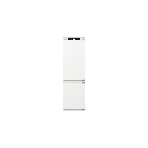 Встраиваемый холодильник Gorenje/ Встраиваемый холодильник Gorenje, полезный объем 243 л, электронное управление, цифровой дисплей, NoFrost Dual, Multiflow 360, LED освещение, слайдерное крепление, инверторный компрессор, энергоэффективность А+, уровень ш