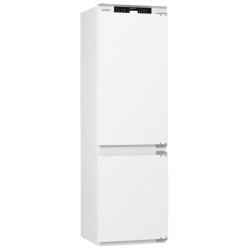 Встраиваемый холодильник Gorenje/ Встраиваемый холодильник Gorenje, полезный объем 243 л, электронное управление, цифровой дисплей, NoFrost Dual, Multiflow 360, LED освещение, слайдерное крепление, инверторный компрессор, энергоэффективность А+, уровень ш
