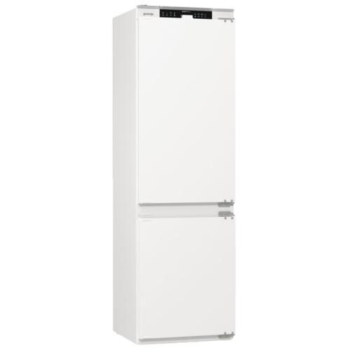 Встраиваемый холодильник Gorenje/ Встраиваемый холодильник Gorenje, полезный объем 243 л, электронное управление, цифровой дисплей, NoFrost Dual, Multiflow 360, LED освещение, слайдерное крепление, инверторный компрессор, энергоэффективность А+, уровень ш