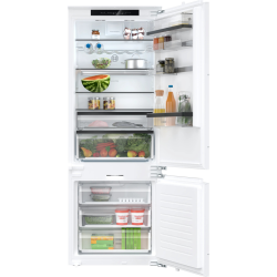 Serie 6, Встраиваемый холодильник, Home Connect, 1935 x 708 x 548 мм, SN-T, Объем 382 (284+98)л, NoFrost в морозильном отделении, LED-освещение, BigBox, FreshSense, SuperFreeze, 4 полоки из ударопрочного стекла, выдвижной контейнер, дверной упор правый (п