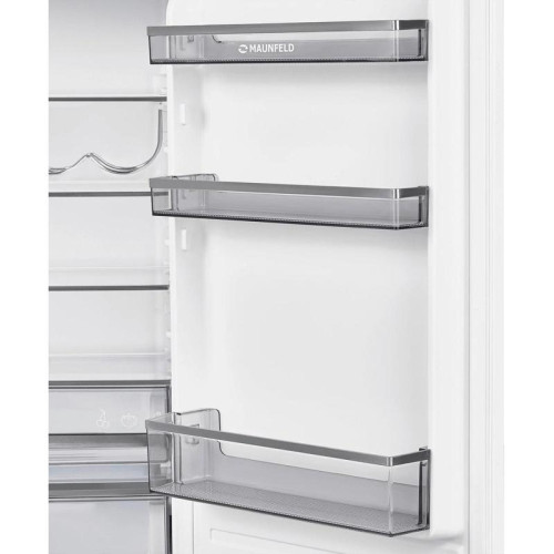 Встраиваемый холодильник MAUNFELD/ Встраиваемый холодильник MAUNFELD MBF177NFFWGR Inverter Встраиваемый холодильник MAUNFELD, объем 246 л, инверторный компрессор, No Frost, зона свежести, электронное управление, энергоэффективность А+, цвет белый