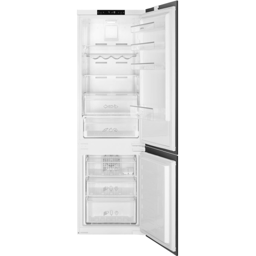 Встраиваемые холодильники SMEG/ Встраиваемый комбинированный холодильник, No-Frost, объем камер 185+69л, нижняя морозильная камера, скользящие направляющие