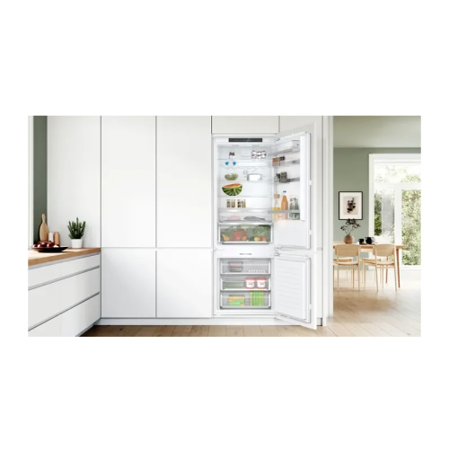 Встраиваемый холодильник BOSCH/ Встраиваемый холодильник BOSCH KBN96ADD0 Serie 6, Встраиваемый холодильник, Home Connect, 1935 x 708 x 548 мм,  техника плоских шарниров, SN-ST, Объем 284 (186+98)л, NoFrost в морозильном отделении, LED-освещение, BigBox, F