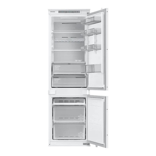 Встраиваемый холодильник Samsung/ 177.5x54x55, Встраиваемый холодильник с двухконтурной системой охлаждения Twin Cooling, 267 л, Full No Frost,  CoolSelect+, Optimal Fresh,  Metal Cooling, скользящие направляющие