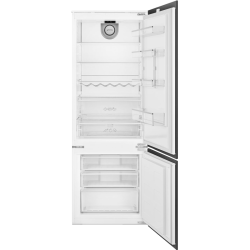 Встраиваемый холодильник Smeg/ Встраиваемый холодильник,скользящие направляющие,перенавешиваемая дверь,энергоэффективность Е,цвет белый/хром