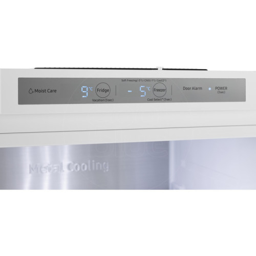 Встраиваемый холодильник Samsung/ 193.5x54x55, Встраиваемый холодильник с двухконтурной системой охлаждения Twin Cooling, 297 л, Full No Frost, CoolSelect+, Metal Cooling, Optimal Fresh, жесткое крепление фасада