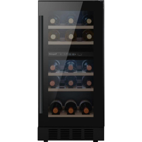 Винный шкаф/ Винный шкаф Weissgauff WWCI-26 DB DualZone 1-нокамерн. черный глянц. (438724)