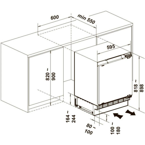 Холодильник/ Холодильник Lex RBI 103 DF 1-нокамерн. (CHHI000019)