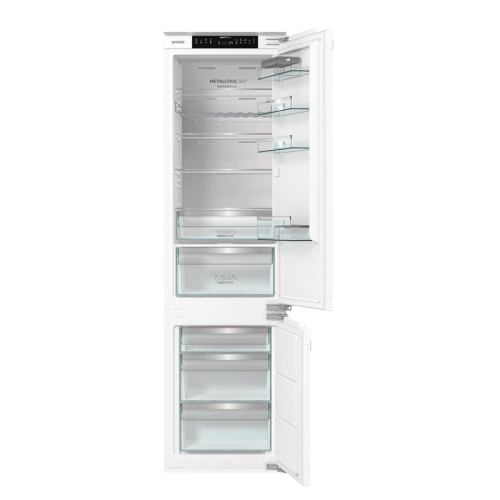 Встраиваемый холодильник Gorenje/ Встраиваемый холодильник Gorenje, 193 см, электронное управление, цифровой дисплей, Wi-Fi, NoFrost Dual, Multiflow 360, контейнер CrispZone с контролем влажности, функция ConvertActive, AdaptTech, MultiAdjust, жесткое кре