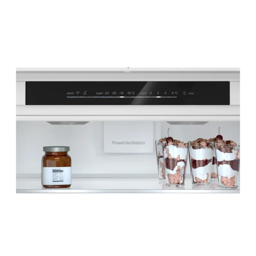 Встраиваемый холодильник BOSCH/ Встраиваемый холодильник BOSCH KBN96ADD0 Serie 6, Встраиваемый холодильник, Home Connect, 1935 x 708 x 548 мм,  техника плоских шарниров, SN-ST, Объем 284 (186+98)л, NoFrost в морозильном отделении, LED-освещение, BigBox, F
