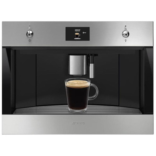 Кофемашина Smeg/ SMEG CMS4303XRU Автоматическая кофемашина, 60 см, высота 45 см, нержавеющая сталь, обработка против отпечатков пальцев