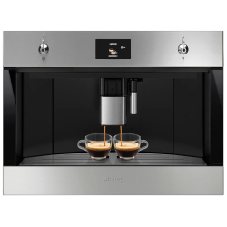 Кофемашина Smeg/ SMEG CMS4303XRU Автоматическая кофемашина, 60 см, высота 45 см, нержавеющая сталь, обработка против отпечатков пальцев