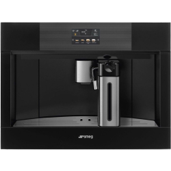 Автоматическая кофемашина Smeg/ Автоматическая кофемашина Smeg, 60 см, высота 45 см, сенсорное управление, TFT дисплей, 13 программ, регулировка уровня кофе на чашку, цвет черное стекло