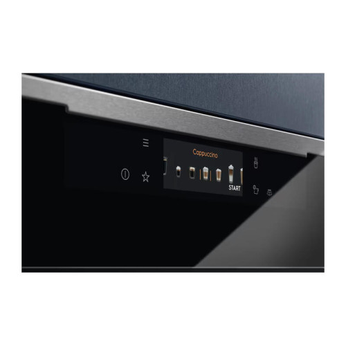 Встраиваемая кофемашина ELECTROLUX/ Кофе-машина автоматическая, сенсорное управление, цвет нержавеющая сталь и черный