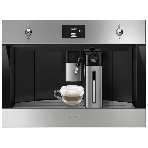 Кофемашина Smeg/ SMEG CMS4303XRU Автоматическая кофемашина, 60 см, высота 45 см, нержавеющая сталь, обработка против отпечатков пальцев