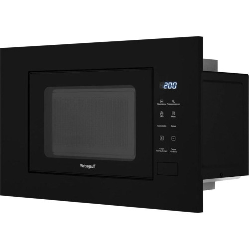 Микроволновая печь/ Микроволновая печь Weissgauff HMT-206 Compact Grill 20л. 700Вт черный (встраиваемая)